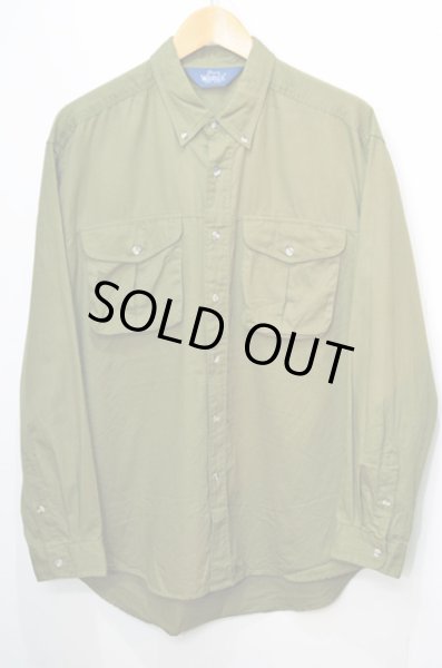 画像2: 80's Woolrich ボタンダウンシャツ “変形ポケット” (2)