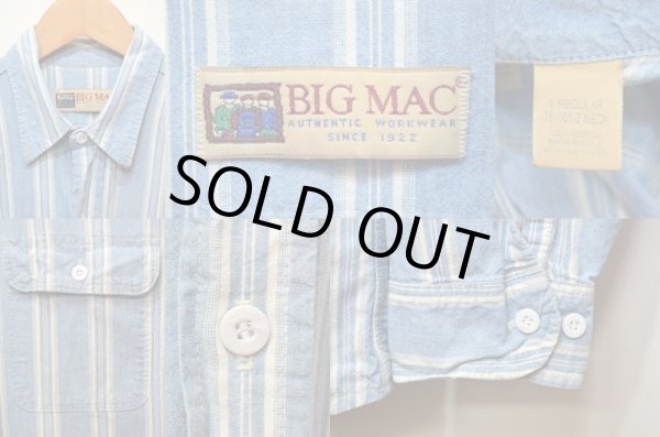 画像3: 90's BIGMAC マルチストライプ柄 シャンブレーシャツ (3)