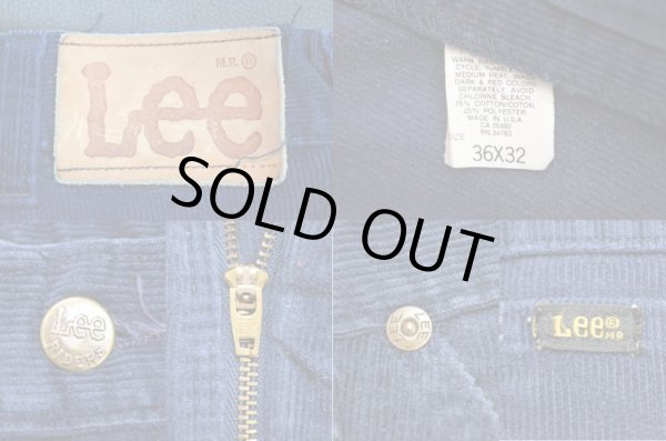 画像3: 80's Lee 200-2841 コーデュロイパンツ "ネイビー" (3)