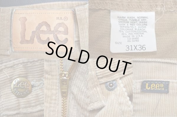 画像3: 80's Lee 200-2841 コーデュロイパンツ "ベージュ" (3)