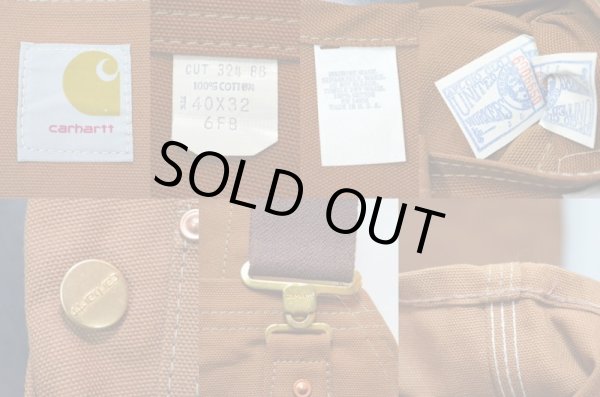 画像3: 70's CARHARTT ブラウンダックオーバーオール “DEADSTOCK” (3)