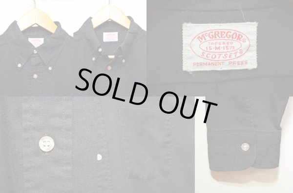画像3: 70's McGREGOR ボタンダウンシャツ “BLACK” (3)