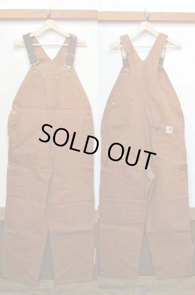 画像2: 70's CARHARTT ブラウンダックオーバーオール “DEADSTOCK” (2)