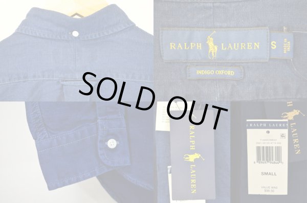 画像4: 日本未発売 Ralph Lauren インディゴ プルオーバーシャツ (4)