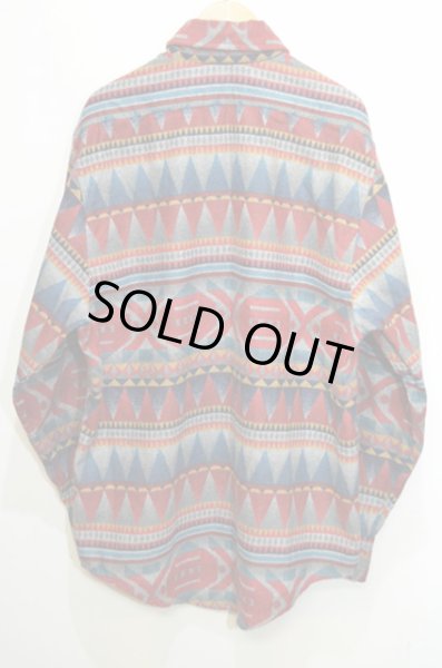 画像2: 90's L.L.BEAN ネイティブ柄 ボタンダウンシャツ (2)