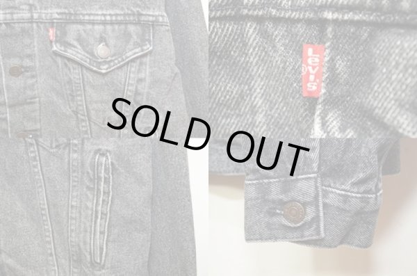 画像4: 80-90's 70507 ブラックデニムジャケット (4)