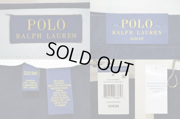 画像3: USA企画 Polo Ralph Lauren Chino Trouthers SLIM FIT "AVIATR NAVY" (3)