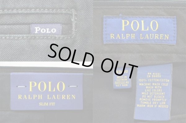 画像3: USA企画 Polo Ralph Lauren Chino Trouthers SLIM FIT "BLACK" (3)