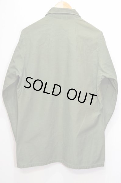 画像2: 70's US.ARMY コットンサテン ユーティリティーシャツ (2)