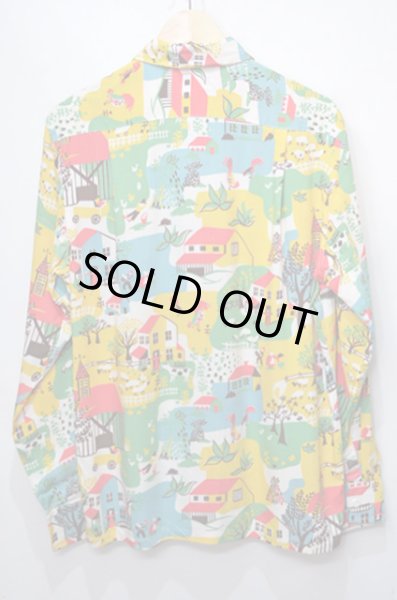 画像2: 50's Reliance 総柄オープンカラーレーヨンシャツ "DEADSTOCK" (2)