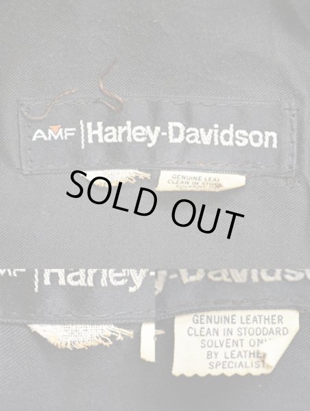 画像3: 70's AMF Harley Davidson シングルレザーライダースジャケット "BLACK/size36" (3)