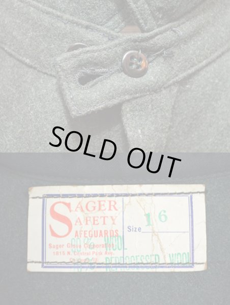 画像3: 30-40's Sager Glove Corporation チンスト付きウールシャツ "DEADSTOCK" (3)
