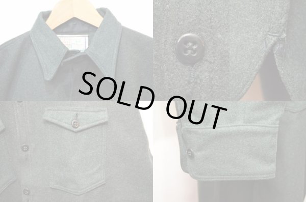 画像4: 30-40's Sager Glove Corporation チンスト付きウールシャツ "DEADSTOCK" (4)