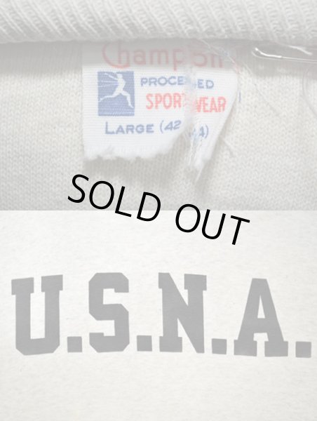 画像3: 50's Champion ランナーズタグ W-FACE 後付けパーカー "U.S.N.A" (3)