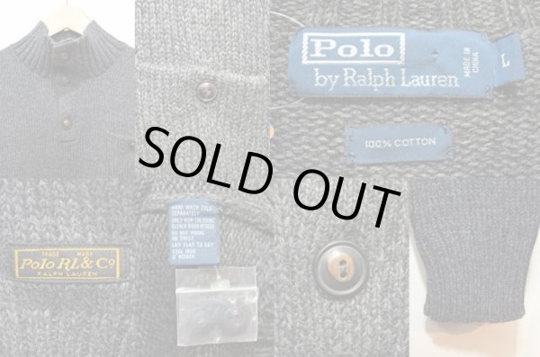 画像3: POLO Ralph Lauren ポケット付きミドルネックコットンニット “DEADSTOCK” (3)