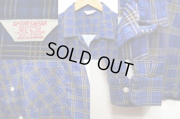 画像3: 70's SPORTS WEAR プリントネルシャツ "DEADSTOCK" (3)