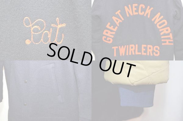 画像4: 70's EMPIRE フード付きロング丈スタジャン (4)