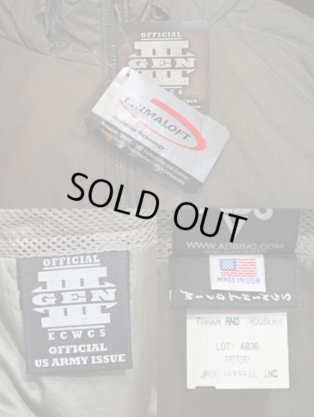 画像4: 07's US ARMY GENIII level7 プリマロフトパーカー "DEADSTOCK" (4)