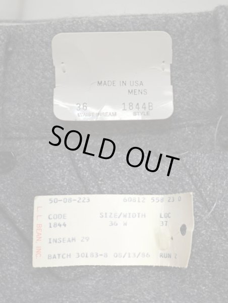 画像4: 80's L.L.Bean ウールパンツ “DEADSTOCK” (4)