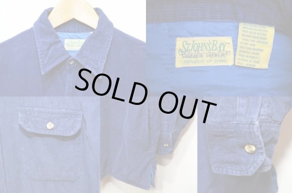 画像3: 90's St John's Bay ライナー付きコーデュロイシャツ (3)