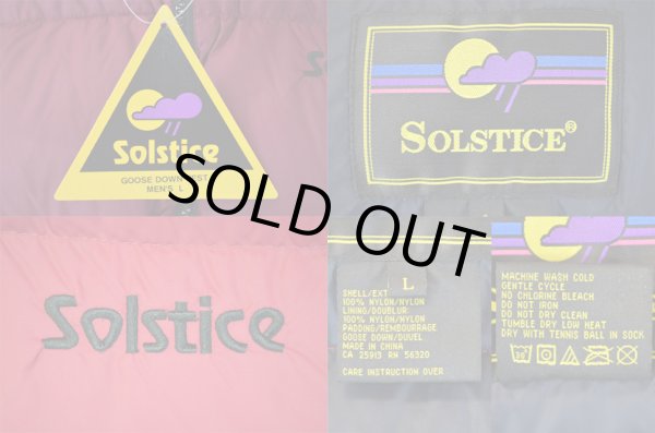 画像3: 90's Solstice グースダウンベスト BURGUNDY “DEADSTOCK” (3)