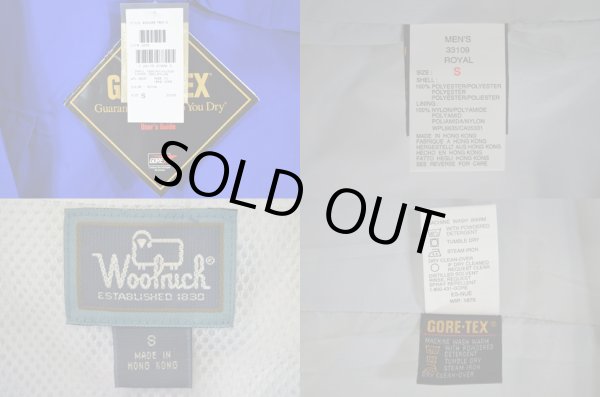 画像3: 90's Woolrich GORE-TEX アノラックパーカー BLUE "DEADSTOCK" (3)