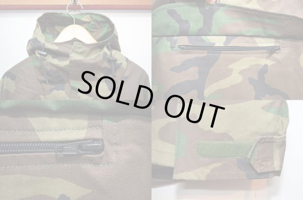 画像4: 96's US ARMY アノラックパーカー ウッドランドカモ "DEADSTOCK" (4)