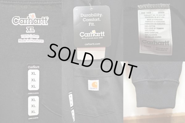 画像3: 00's Carhartt ポケット付き L/S Tシャツ "DEADSTOCK" (3)