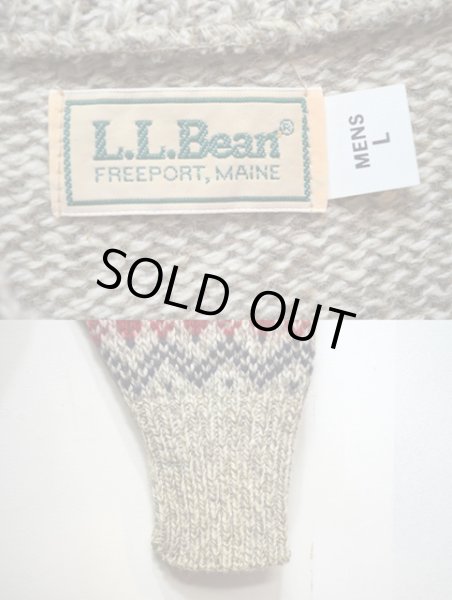 画像3: 80's L.L.Bean ノルディック柄ウールニット “DEADSTOCK” (3)