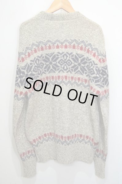 画像2: 80's L.L.Bean ノルディック柄ウールニット “DEADSTOCK” (2)