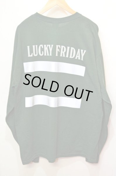 画像2: 00's LUCKY FRIDAY MINE L/S Tシャツ "リフレクタープリント" (2)