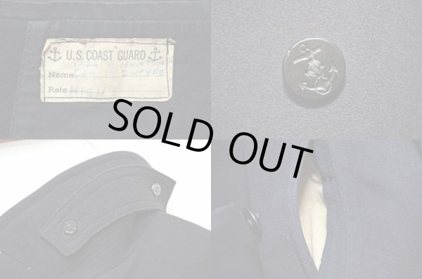 画像3: 30〜40's US COAST GUARD 10ボタン Pコート (3)