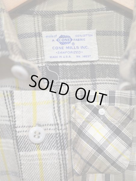 画像3: 70's CONE MILLS ヘビーネルシャツ (3)