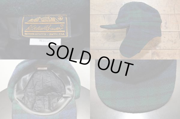 画像2: 80's Eddie Bauer 耳当て付きウールキャップ (2)