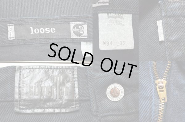 画像3: 90's Levi's silverTab ブラックデニムバギーパンツ “USA製” (3)