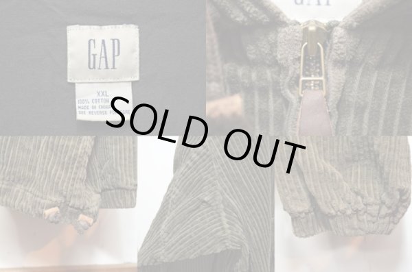 画像3: 90's GAP 太畝コーデュロイ アノラックパーカー (3)