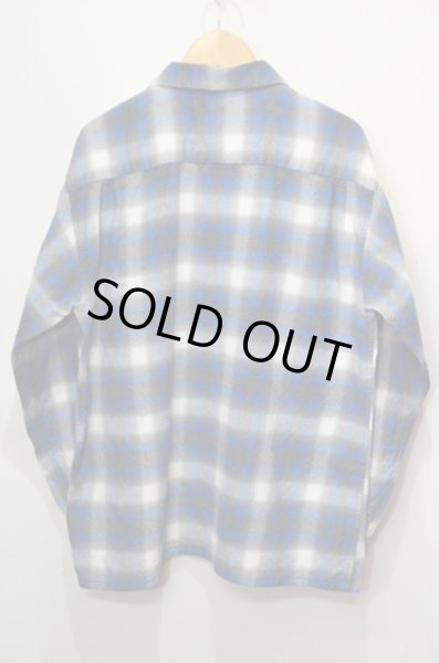 画像2: 60's Lanerossi ウールシャツ "オンブレチェック" (2)