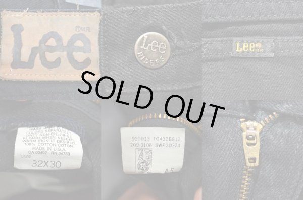 画像3: 80's Lee 209-0108 ブラックデニムパンツ (3)