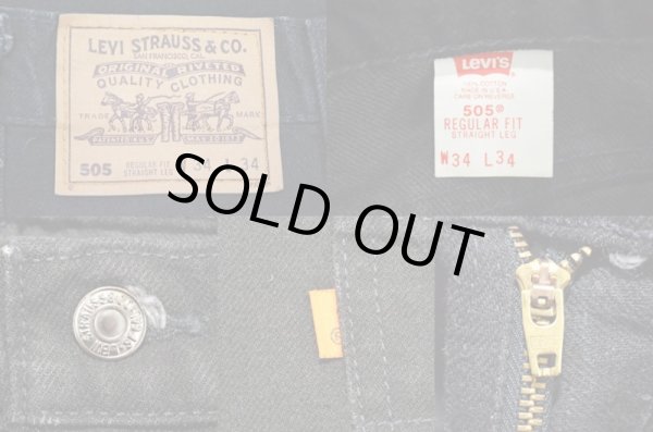 画像3: 90's Levi's 505 ブラックデニムパンツ “USA製” (3)