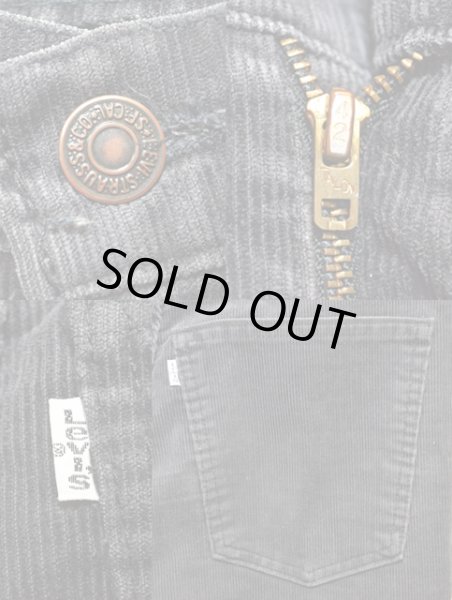 画像3: 80's Levi's 519 コーデュロイパンツ "BLACK" (3)