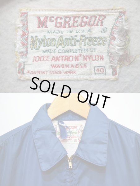 画像3: 60's McGREGOR ナイロンアンチフリーズ "NAVY" (3)