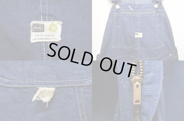 画像3: 60-70's Sears デニムオーバーオール (3)