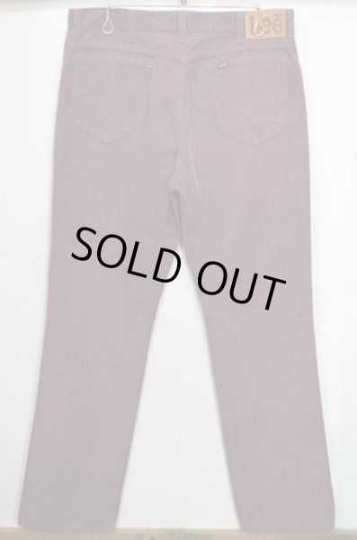 画像2: 80's Lee 200-2862 コーデュロイパンツ "パープル" (2)