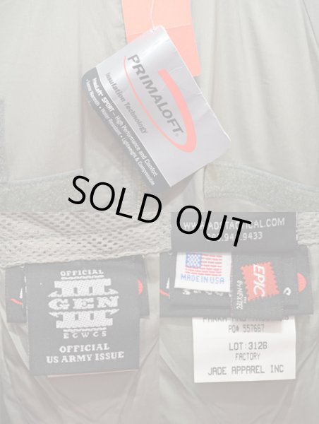 画像4: 07's WILDTHINGS社製 US ARMY GENIII level7 プリマロフトパーカー “DEADSTOCK” (4)