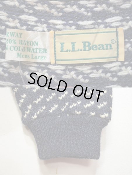 画像3: 80's L.L.Bean バーズアイ柄ウールニット (3)