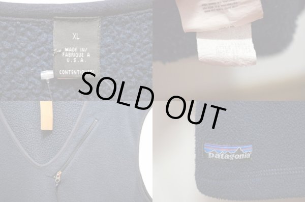 画像3: 90's Patagonia シンプルベスト “NAVY” (3)