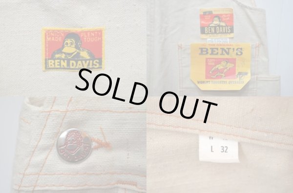 画像3: 60's BEN DAVIS エプロン付き オーバーオール "DEADSTOCK" (3)
