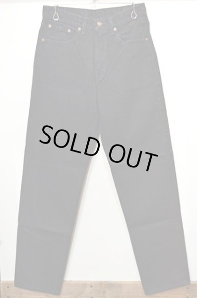 画像2: 90's Levi's 555 ブラックデニムパンツ "DEADSTOCK" (2)