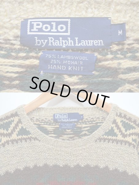 画像3: 90' Polo Ralph Lauren ネイティブ柄ハンドニット (3)