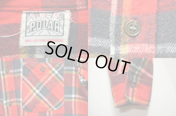 画像3: 60's POLAR ヘビーネルシャツ (3)